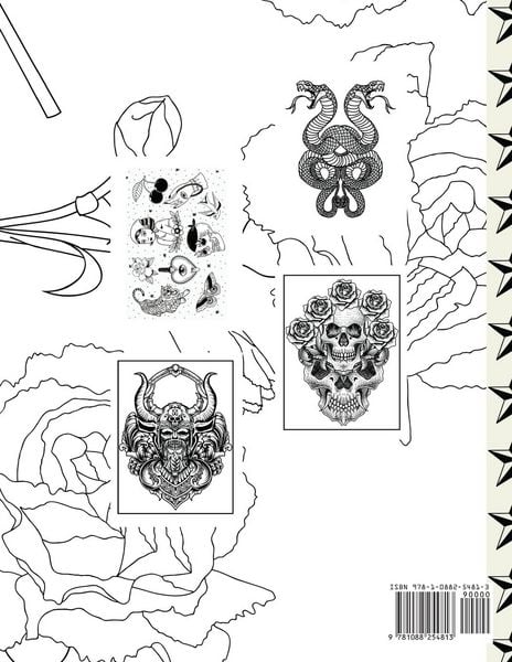 Produktbild: Tattoo Flash and Skull Coloring Book