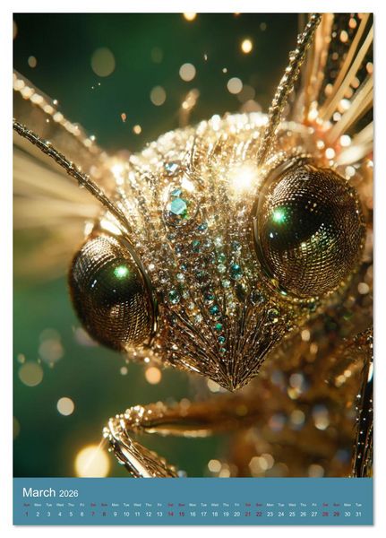 Produktbild: Sparkeling Creepy Crawlies (Desk Calendar 2026 DIN A5 portrait), CALVENDO 12 Month DeskCalendar