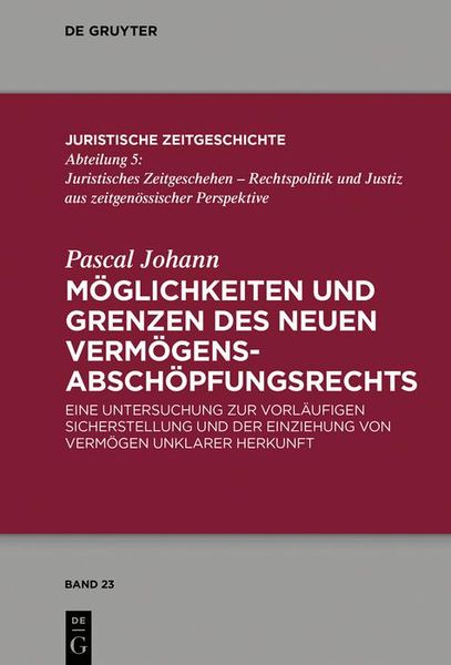 Produktbild: M&ouml;glichkeiten und Grenzen des neuen Verm&ouml;gensabsch&ouml;pfungsrechts