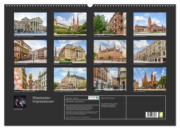 Produktbild: Wiesbaden Impressionen (Wandkalender 2026 DIN A2 quer), CALVENDO Monatskalender
