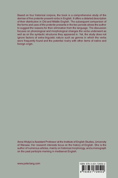 Produktbild: The Non-Surviving Preterite-Present Verbs in English