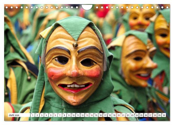 Produktbild: Fasnet in Oberschwaben und auf der Alb (Wandkalender 2026 DIN A4 quer), CALVENDO Monatskalender