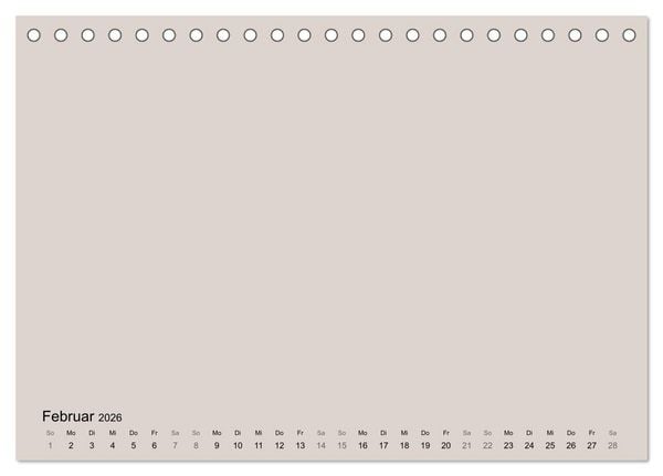 Produktbild: DIY Bastel-Kalender -Erdige Pastell Farben- Zum Selbstgestalten (Tischkalender 2026 DIN A5 quer), CALVENDO Monatskalender