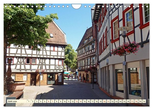 Produktbild: Bensheim a. d. Bergstra&szlig;e - Ein Stadtspaziergang (Wandkalender 2026 DIN A4 quer), CALVENDO Monatskalender