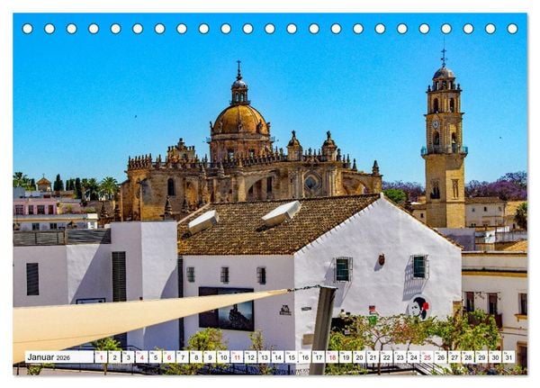 Produktbild: Ein Herz f&uuml;r Andalusien (Tischkalender 2026 DIN A5 quer), CALVENDO Monatskalender