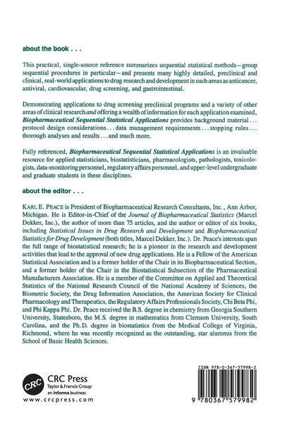 Produktbild: Biopharmaceutical Sequential Statistical Applications