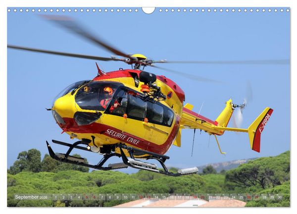 Produktbild: Helikopter in der Luft 2.0 (Wandkalender 2026 DIN A3 quer), CALVENDO Monatskalender