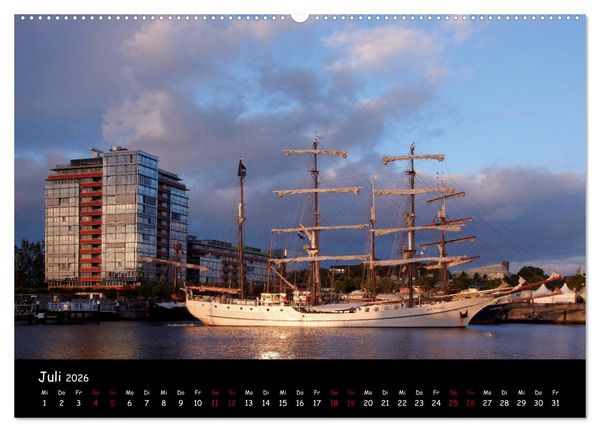 Produktbild: Kiel - Stadt an der F&ouml;rde (hochwertiger Premium Wandkalender 2026 DIN A2 quer), Kunstdruck in Hochglanz