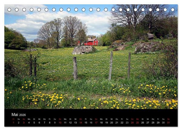 Produktbild: S&uuml;dschweden (Tischkalender 2026 DIN A5 quer), CALVENDO Monatskalender