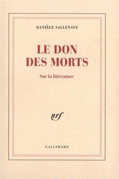 Produktbild: Le don des morts: sur la litt&eacute;rature