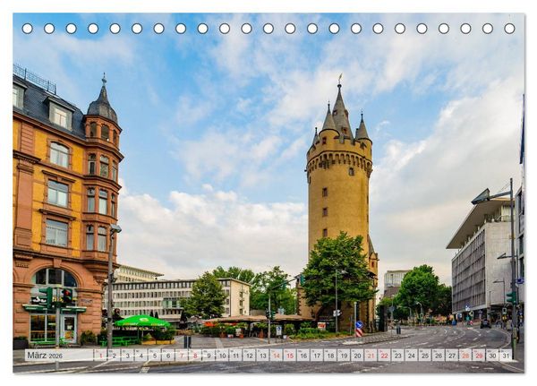 Produktbild: Frankfurt am Main Impressionen (Tischkalender 2026 DIN A5 quer), CALVENDO Monatskalender