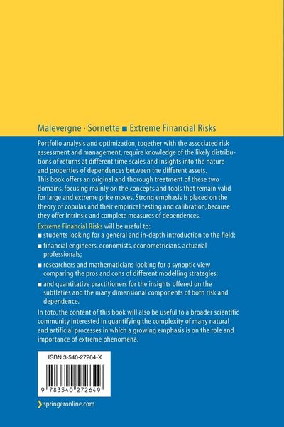 Produktbild: Extreme Financial Risks