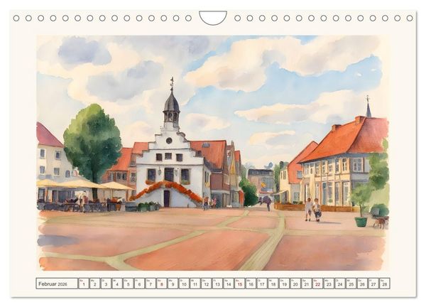 Produktbild: Von S&uuml;d nach Nord durch's Emsland (Wandkalender 2026 DIN A4 quer), CALVENDO Monatskalender