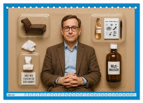 Produktbild: Einmal Traumjob bitte - zum Mitnehmen (Tischkalender 2027 DIN A5 quer), CALVENDO Monatskalender
