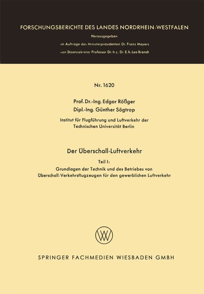 Produktbild: Der &Uuml;berschall-Luftverkehr