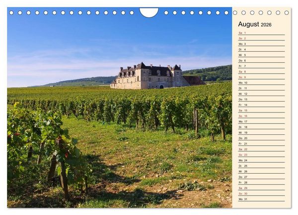 Produktbild: Burgund - Das gr&uuml;ne Herz Frankreichs (Wandkalender 2026 DIN A4 quer), CALVENDO Monatskalender