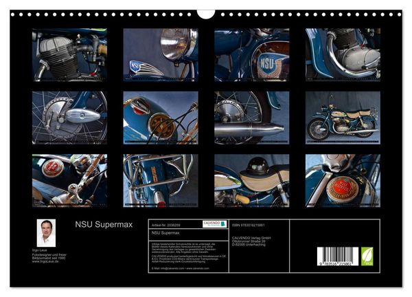 Produktbild: NSU Supermax (Wandkalender 2026 DIN A3 quer), CALVENDO Monatskalender