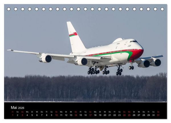 Produktbild: Sch&ouml;nheit der Flugzeuge (Tischkalender 2026 DIN A5 quer), CALVENDO Monatskalender