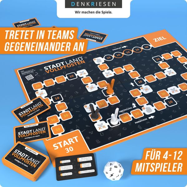 Stadt Land Vollpfosten Brettspiel