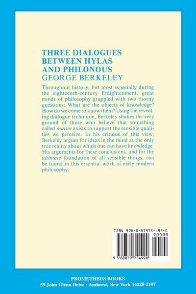 Produktbild: Three Dialogues Between Hylas and Philonous