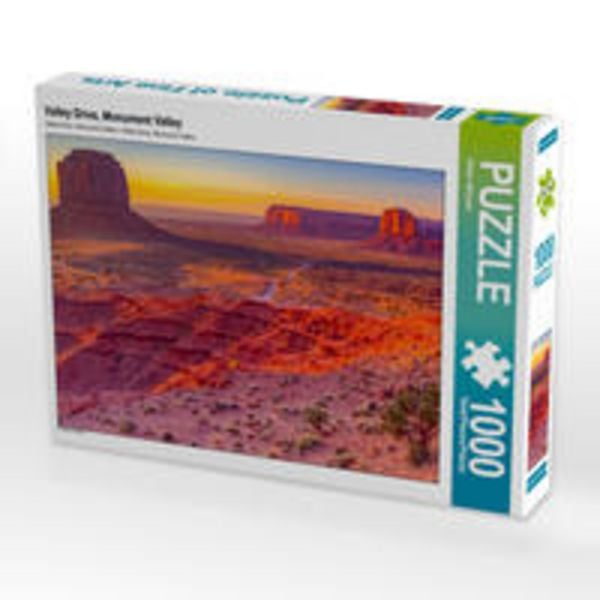 CALVENDO Puzzle Valley Drive, Monument Valley | 1000 Teile Lege-Größe 64 × 48 cm Foto-Puzzle für glückliche Stunden