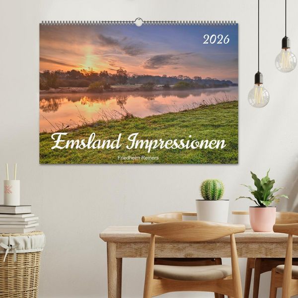 Produktbild: Emsland Impressionen (Wandkalender 2026 DIN A2 quer), CALVENDO Monatskalender