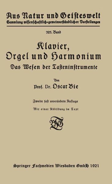 Produktbild: Klavier, Orgel und Harmonium