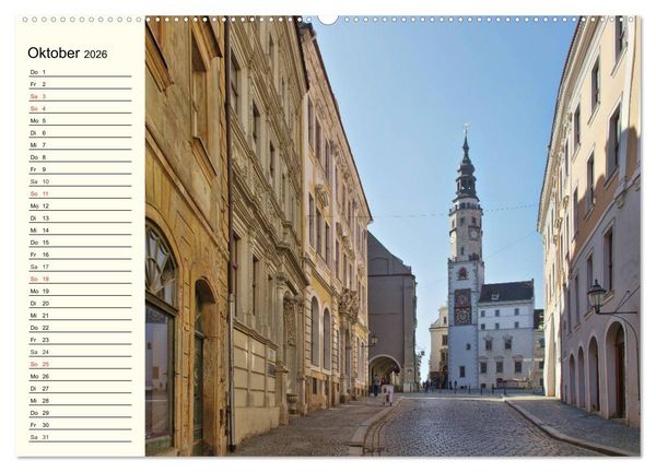 Produktbild: G&ouml;rlitz - Die Perle Niederschlesiens (Wandkalender 2026 DIN A2 quer), CALVENDO Monatskalender