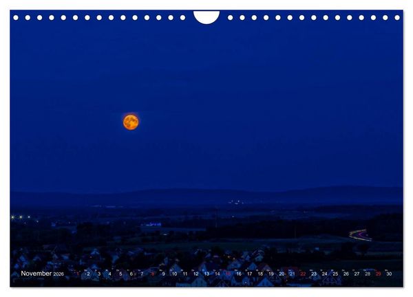 Produktbild: Unterfranken bei Nacht (Wandkalender 2026 DIN A4 quer), CALVENDO Monatskalender