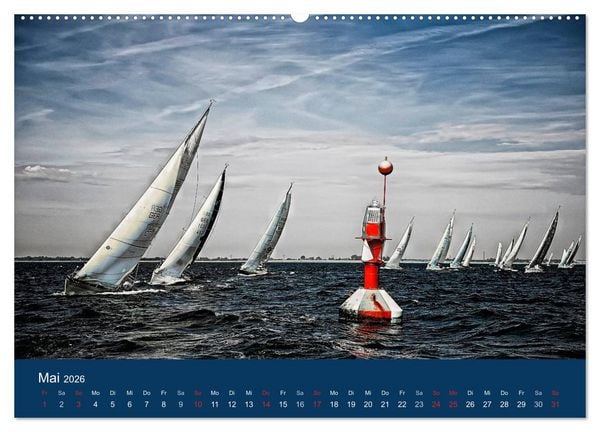 Produktbild: Segelregatta (Wandkalender 2026 DIN A2 quer), CALVENDO Monatskalender