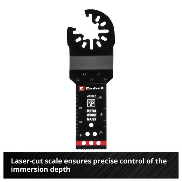 Produktbild: Einhell 708042 Tauchs&auml;geblatt BIM Met, 22mm Bimetall Multifunktionswerkzeug-Zubeh&ouml;r-Set 22 mm 1 St.