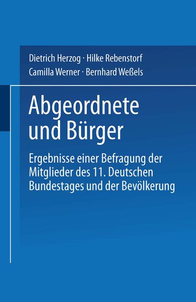 Produktbild: Abgeordnete und B&uuml;rger