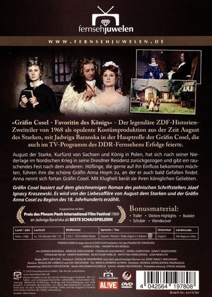 Gräfin Cosel - Der legendäre Historien-Zweiteiler (Fernsehjuwelen)  [2 DVDs]