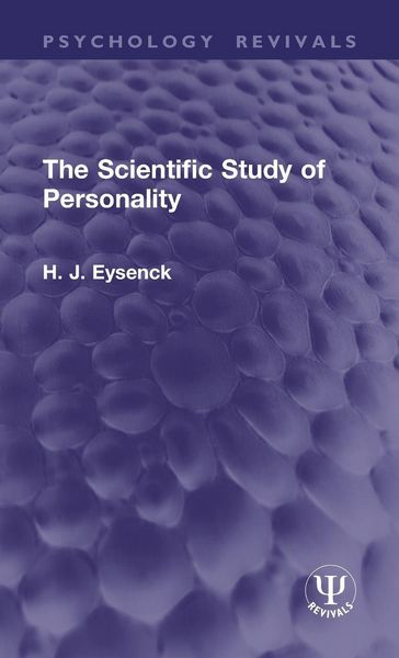 Produktbild: The Scientific Study of Personality