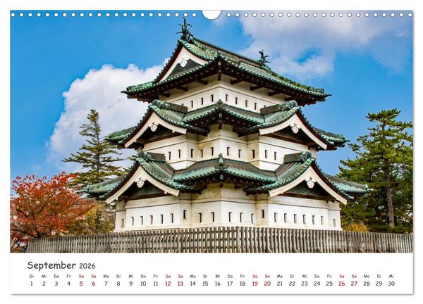 Produktbild: Japanische Tempel und Schreine (Wandkalender 2026 DIN A3 quer), CALVENDO Monatskalender