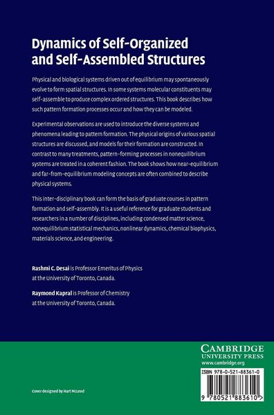 Produktbild: Dynamics of Self-Organized and Self-Assembled Structures