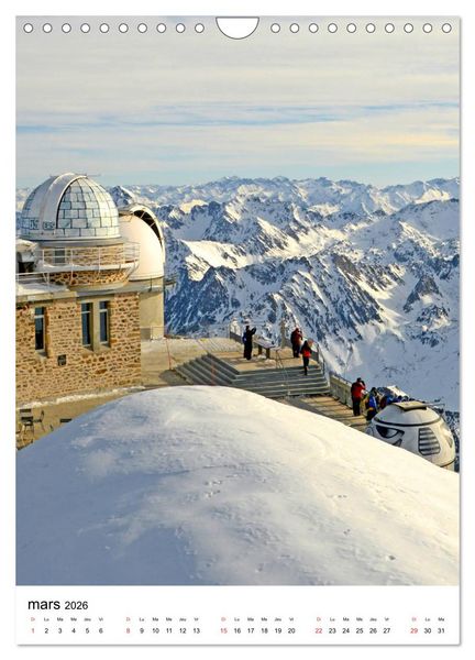Produktbild: PIC DU MIDI Pyr&eacute;n&eacute;es (Calendrier mural 2026 DIN A4 horizontal), CALVENDO calendrier mensuel