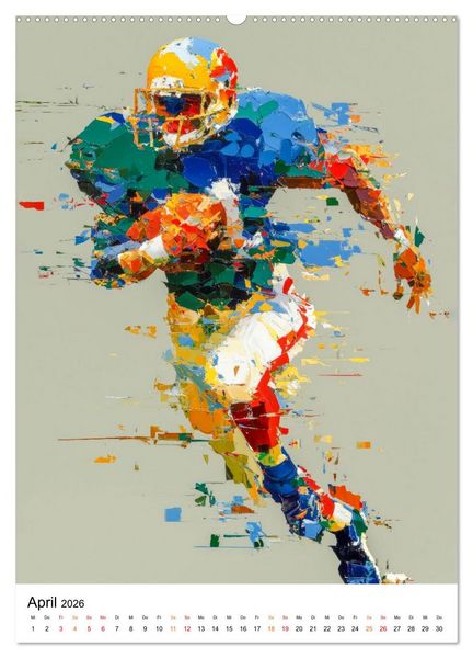 Produktbild: Sport in Farben (hochwertiger Premium Wandkalender 2026 DIN A2 hoch), Kunstdruck in Hochglanz
