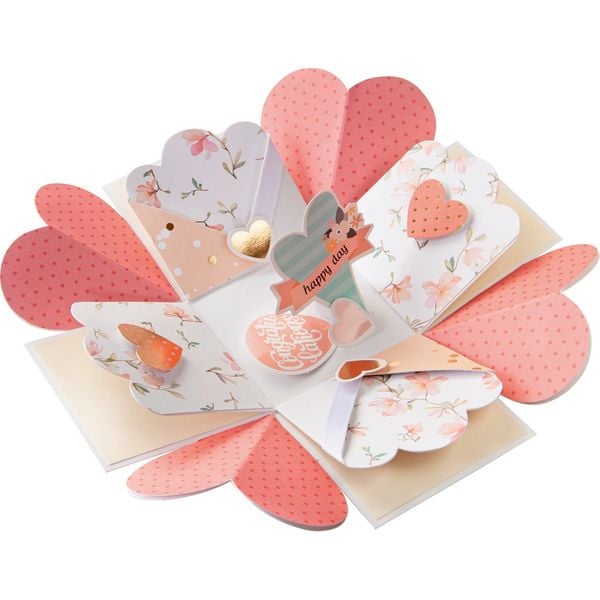 Produktbild: FOLIA&reg; Bastelset Explosionsbox, Romantik