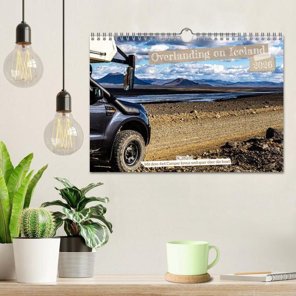 Produktbild: Overlanding on Iceland - Mit dem 4x4 Camper kreuz und quer &uuml;ber die Insel (Wandkalender 2026 DIN A4 quer), CALVENDO Monatskalender