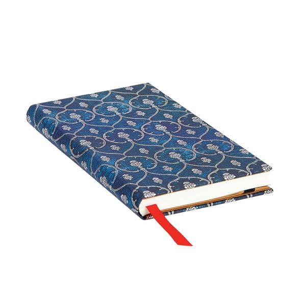 Produktbild: Hardcover Notizbuch Samtblau, Schlank, Liniert