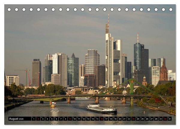 Produktbild: Frankfurt am Main (Tischkalender 2026 DIN A5 quer), CALVENDO Monatskalender