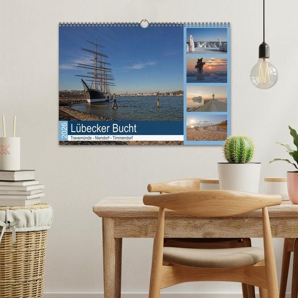 Produktbild: L&uuml;becker Bucht - Travem&uuml;nde - Niendorf - Timmendorf (Wandkalender 2026 DIN A3 quer), CALVENDO Monatskalender