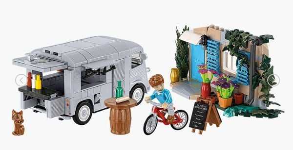 Produktbild: COBI Action Town 24633 - Citro&euml;n Typ H La Petite Boulangerie, Ma&szlig;stab 1:35, 397 Klemmbausteine/2 Figuren