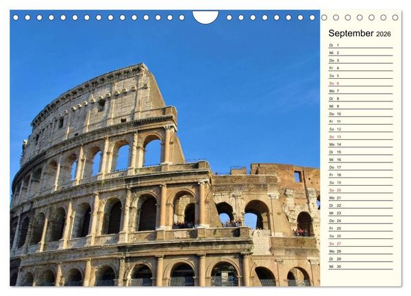 Produktbild: R&ouml;mische Bauwerke in Europa (Wandkalender 2026 DIN A4 quer), CALVENDO Monatskalender
