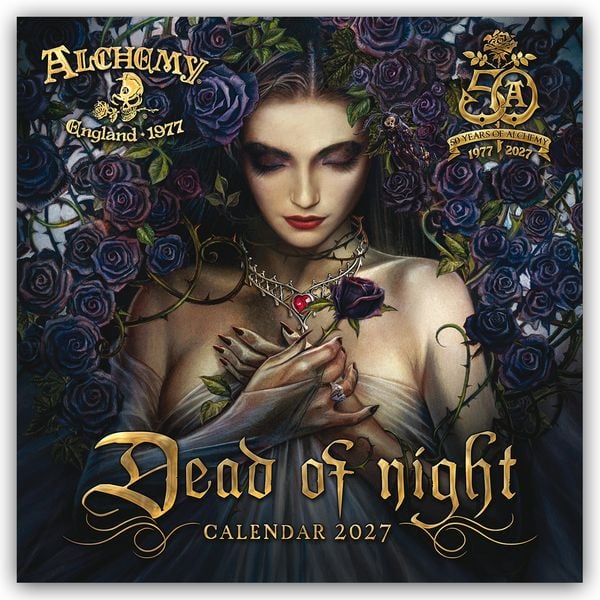 Produktbild: Alchemy Dead of Night &ndash; Mitten in der Nacht 2027 &ndash; Original Flame Tree Publishing-Kalender [Kalender]