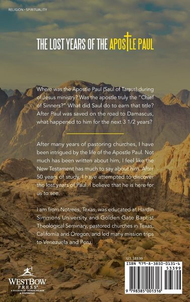 Produktbild: The Lost Years of the Apostle Paul