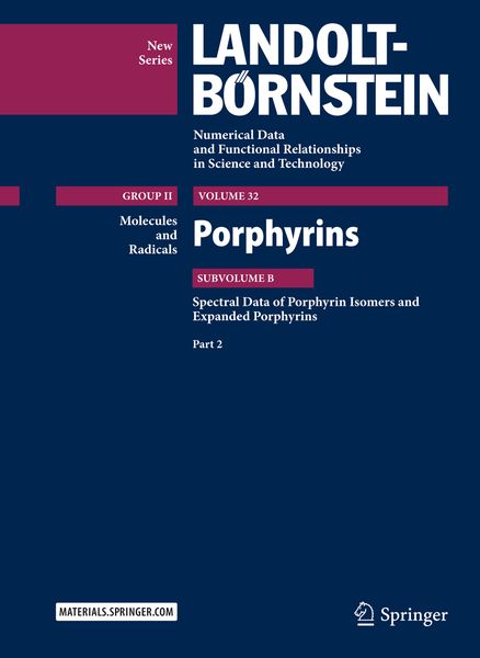 Produktbild: Porphyrins - Spectral Data of Porphyrin Isomers and Expanded Porphyrins