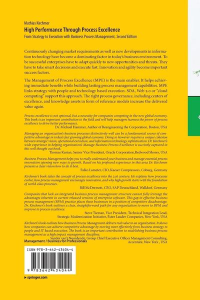 Produktbild: High Performance Through Process Excellence
