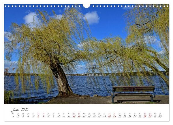 Produktbild: Alsteransichten in Hamburg (Wandkalender 2026 DIN A3 quer), CALVENDO Monatskalender